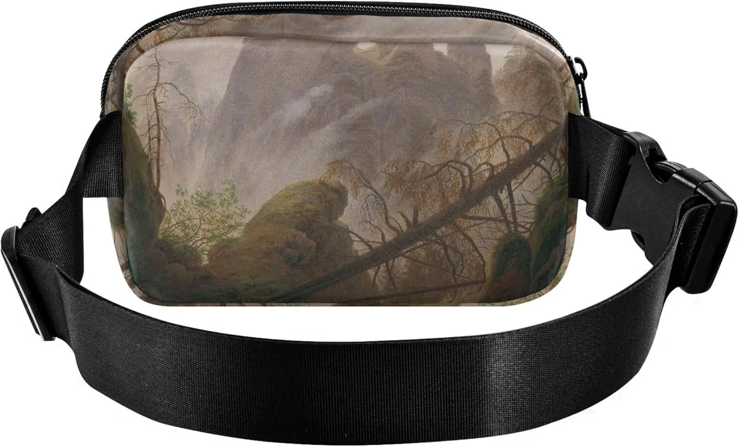Rocky Landscape Elbe Sandstone Mountains Womens Fanny Pack Anti Theft Belt Bag Waterproof Funky Waist Pouches for Men