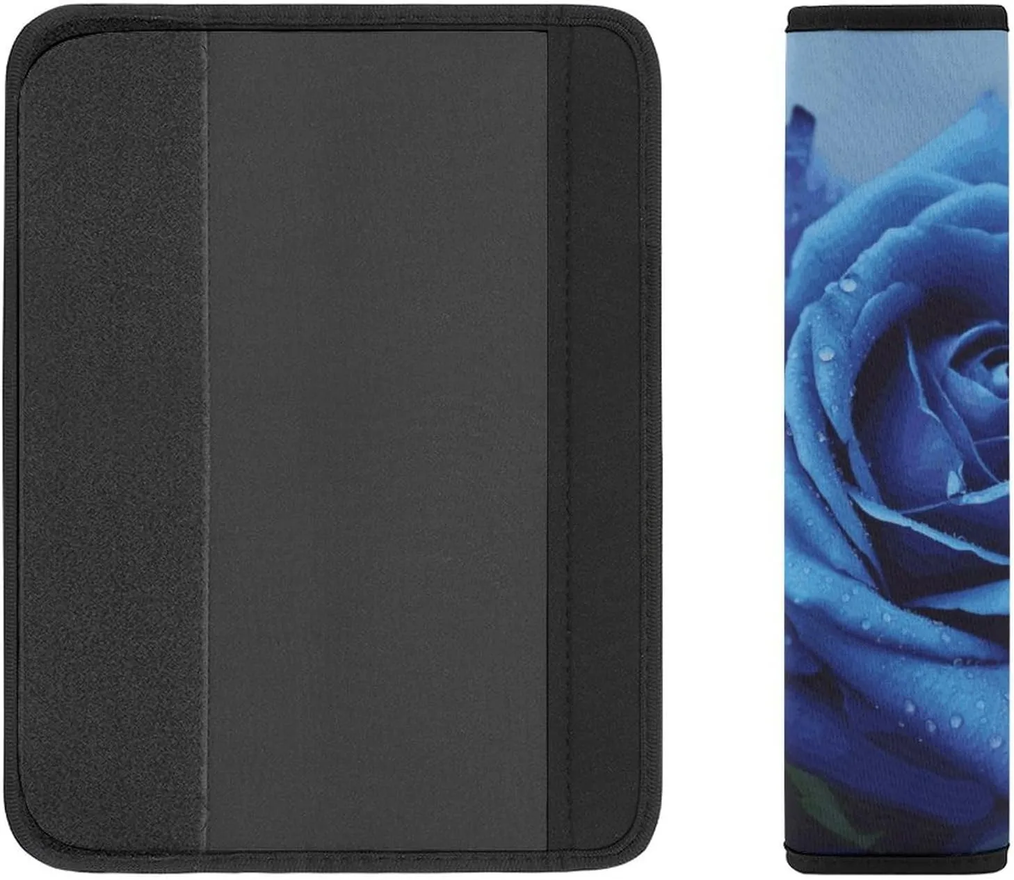 Romantic Blue Rose Auto Seat Belt Cover 1PCS Universal Car Seat Belt Shoulder Protector Pad, Protect Your Shoulders and Neck for Car Seat Belt, Shoulder Bag, Backpack