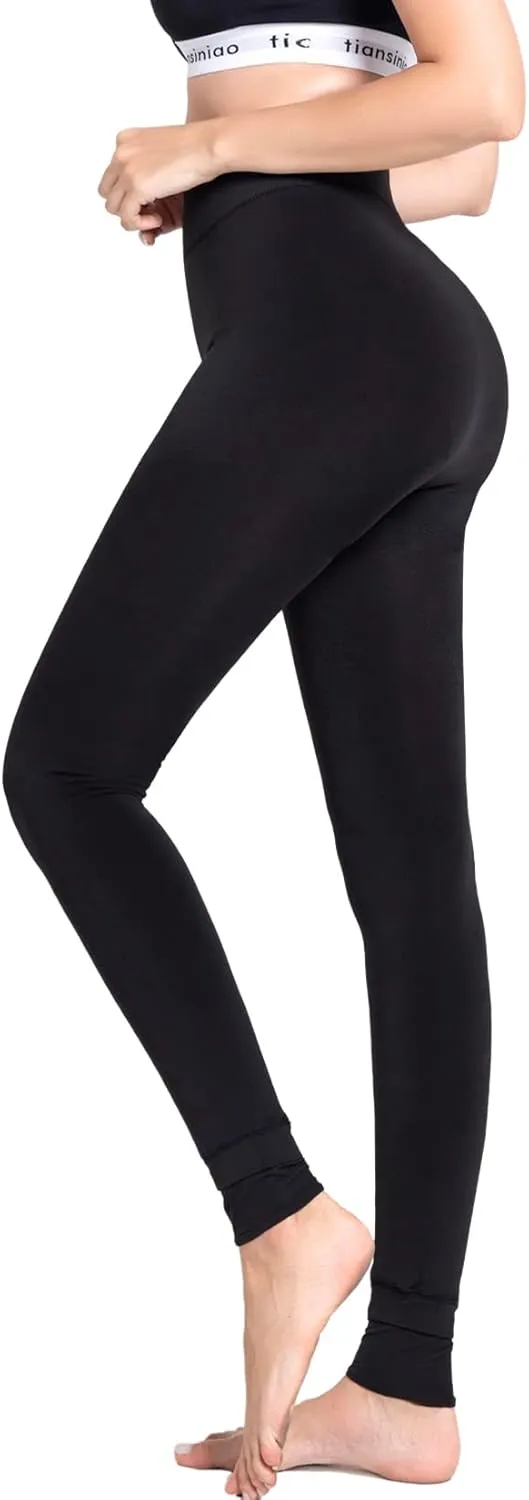 Romastory Winter Warm Leggings Women Elastic Thick Thermal Legging Pants Fleece Lined Tights