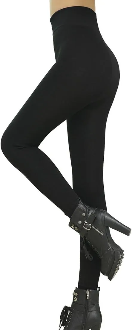 Romastory Winter Warm Leggings Women Elastic Thick Thermal Legging Pants Fleece Lined Tights