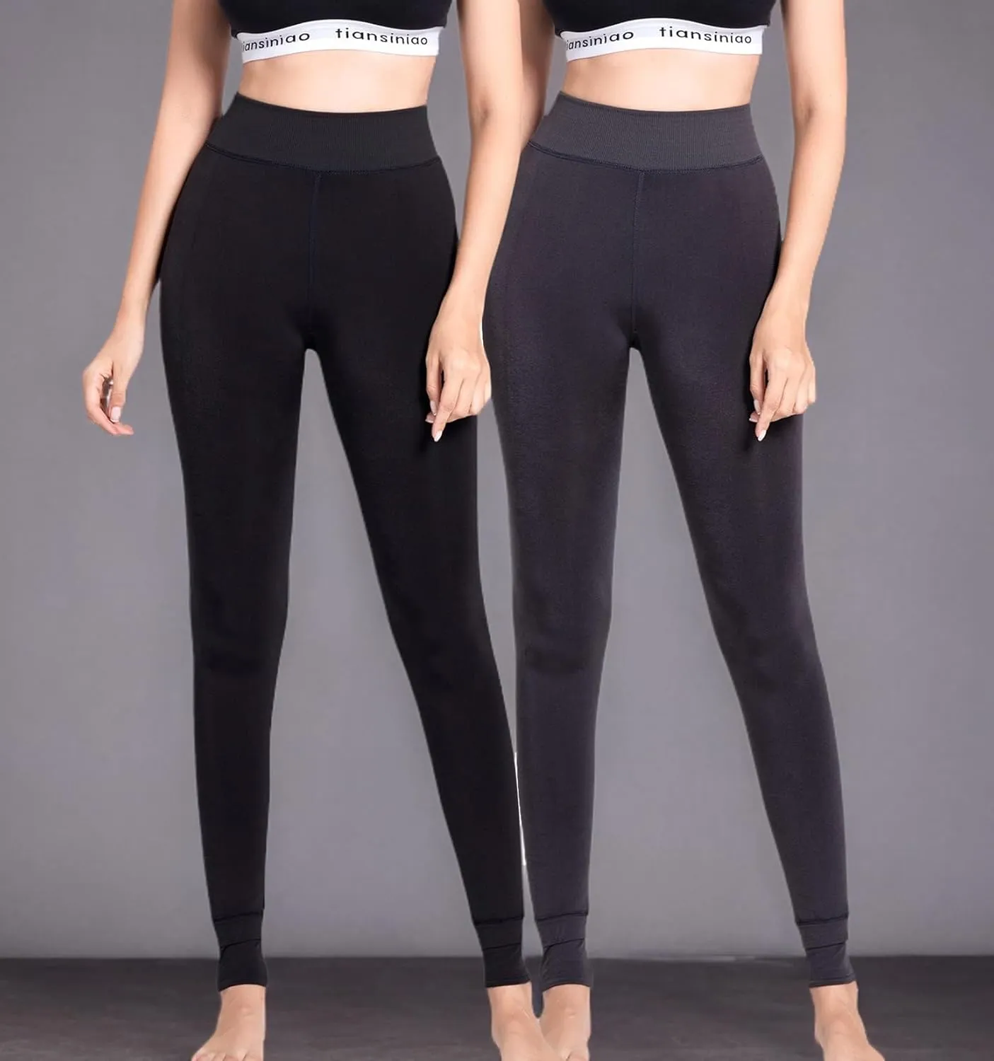 Romastory Winter Warm Leggings Women Elastic Thick Thermal Legging Pants Fleece Lined Tights