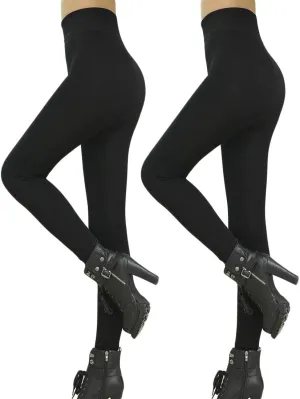 Romastory Winter Warm Leggings Women Elastic Thick Thermal Legging Pants Fleece Lined Tights