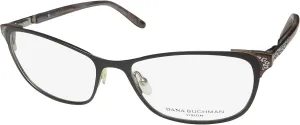 Rose Cateye American Designer Full-Rim American Fashion Designer Eyeglass Frame/Glasses [52-16-130, black]