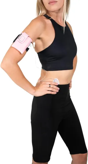 Rose Insulin Pump Arm Belt – Diabetic Insulin Pump Armband – Adjustable Belt Insulin Pump Case – Compatible with Medtronic 780G – Assembled in The USA (Medium)