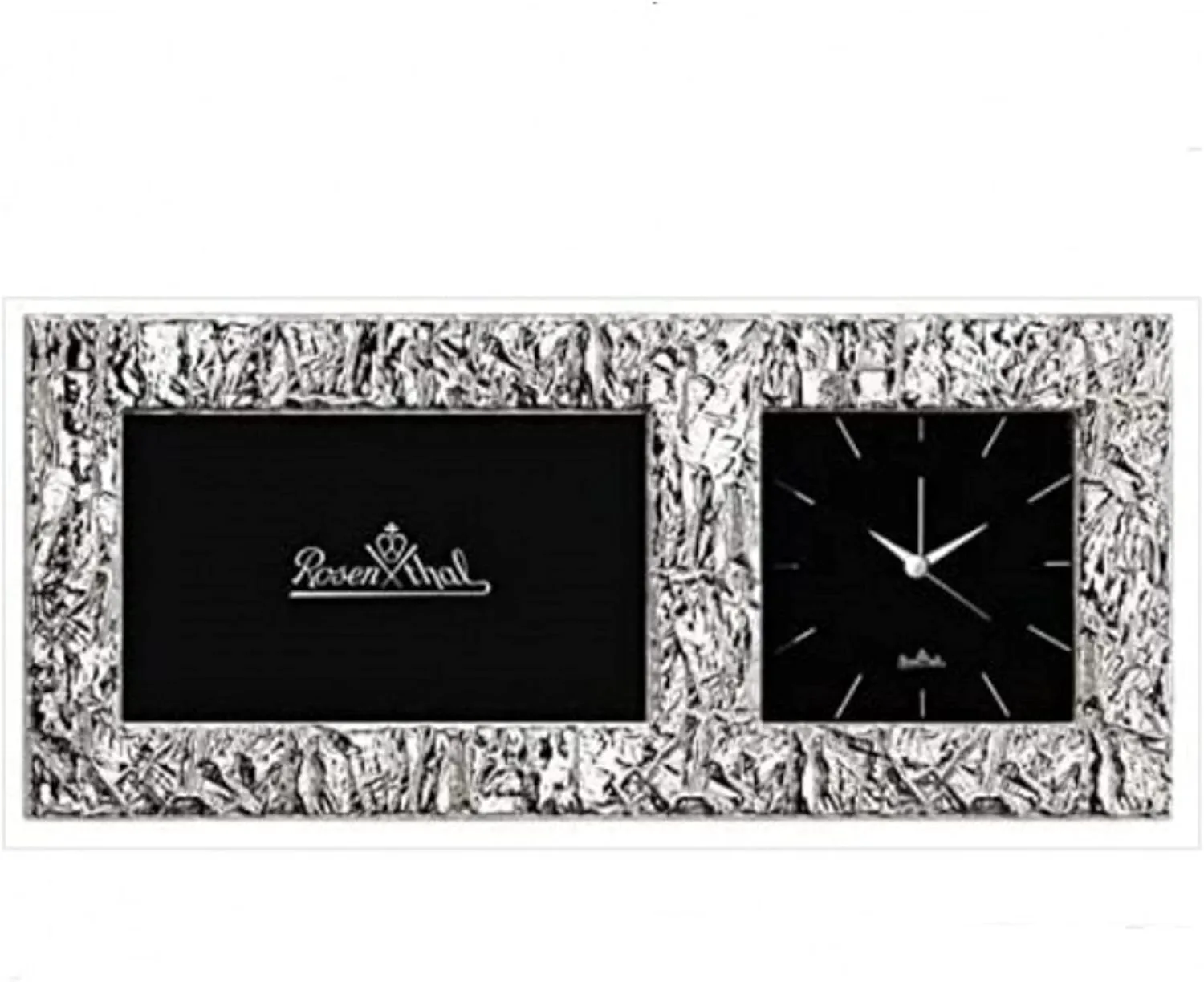 ROSENTHAL Silver Collection, Photo Frame Alarm Clock Scratch by ROSENTHAL, Gift Set