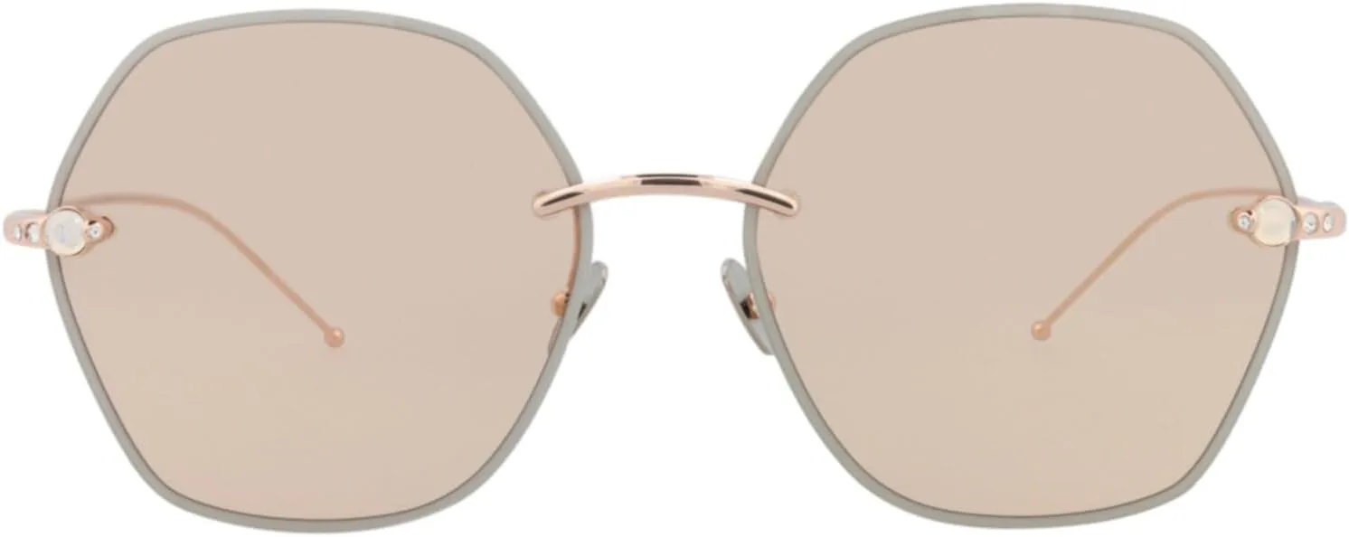 Round-Frame Metal Sunglasses