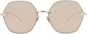 Round-Frame Metal Sunglasses