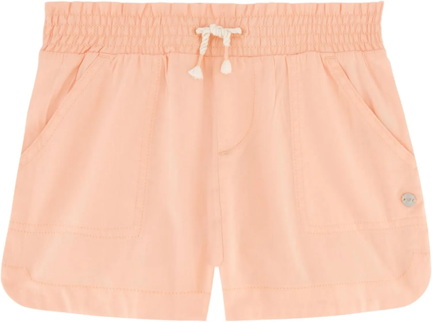 Roxy Girls' Soleil Elastic Waist Shorts, Drawstring Closure, Soft & Comfortable Fit