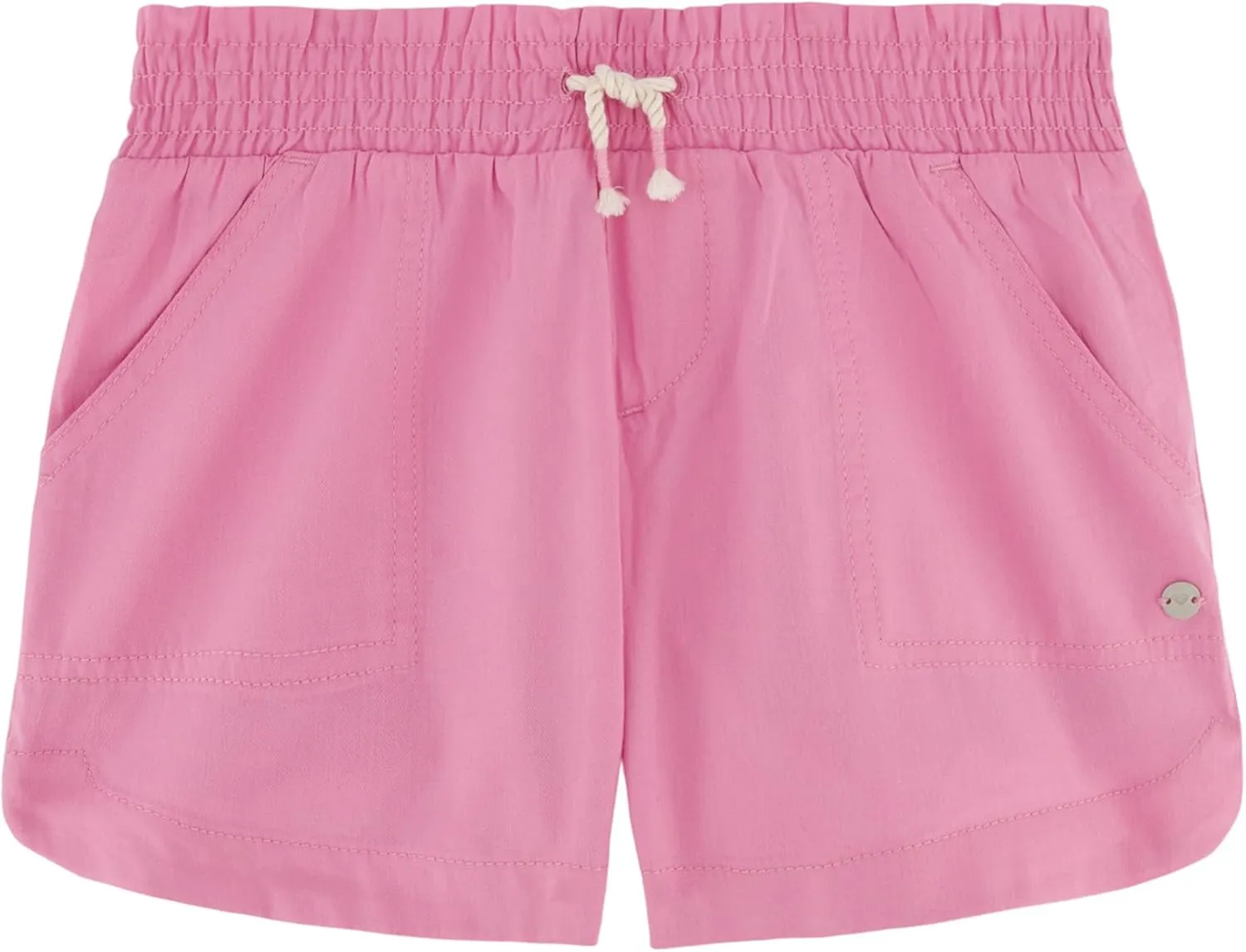 Roxy Girls' Soleil Elastic Waist Shorts, Drawstring Closure, Soft & Comfortable Fit
