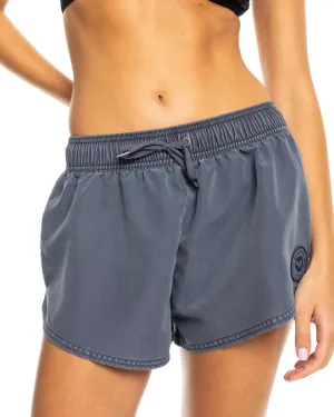 Roxy Women's Swim Elastic Waist Drawcord Casual Summer Beach Cover-up Board Shorts