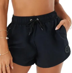 Roxy Women's Swim Elastic Waist Drawcord Casual Summer Beach Cover-up Board Shorts