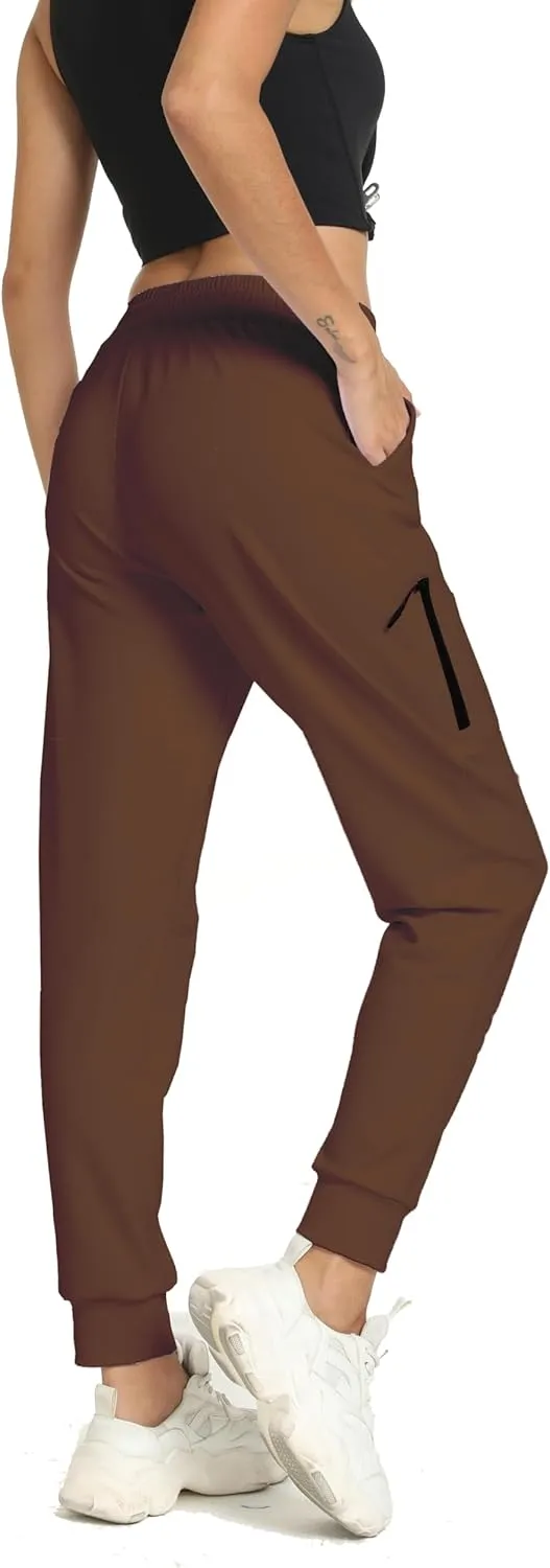 Rrosseyz Women Lightweight Joggers Pants with Pockets, Quick Dry Athletic Workout Soft Pant for Gym Running