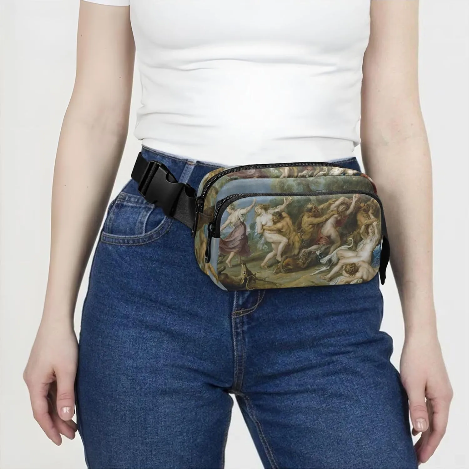 Rubens Prints Diana Nymphs Painting Fanny Packs Women Waterproof Hip Pack Belt Pouch Cute Crossbody Waist Pack
