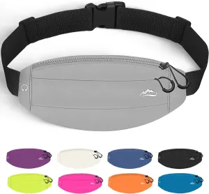 Running Fanny Pack Whole Bag Reflective, Running belt for Women &Men,Sweatproof Phone Holder Workout, Running Waist Pack(grey)