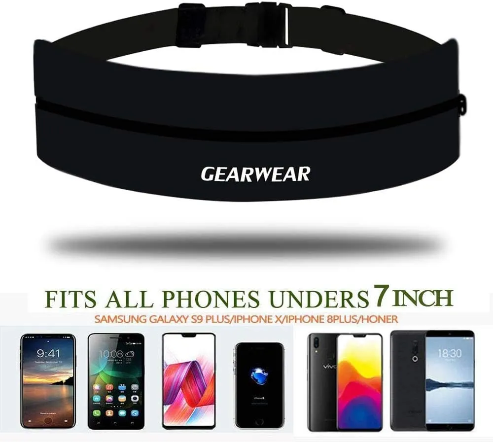 Running Phone Holder for Women and Men|Runner Running Belt Waist Band for Workout Fitness Walking Jogging Exercise Sport