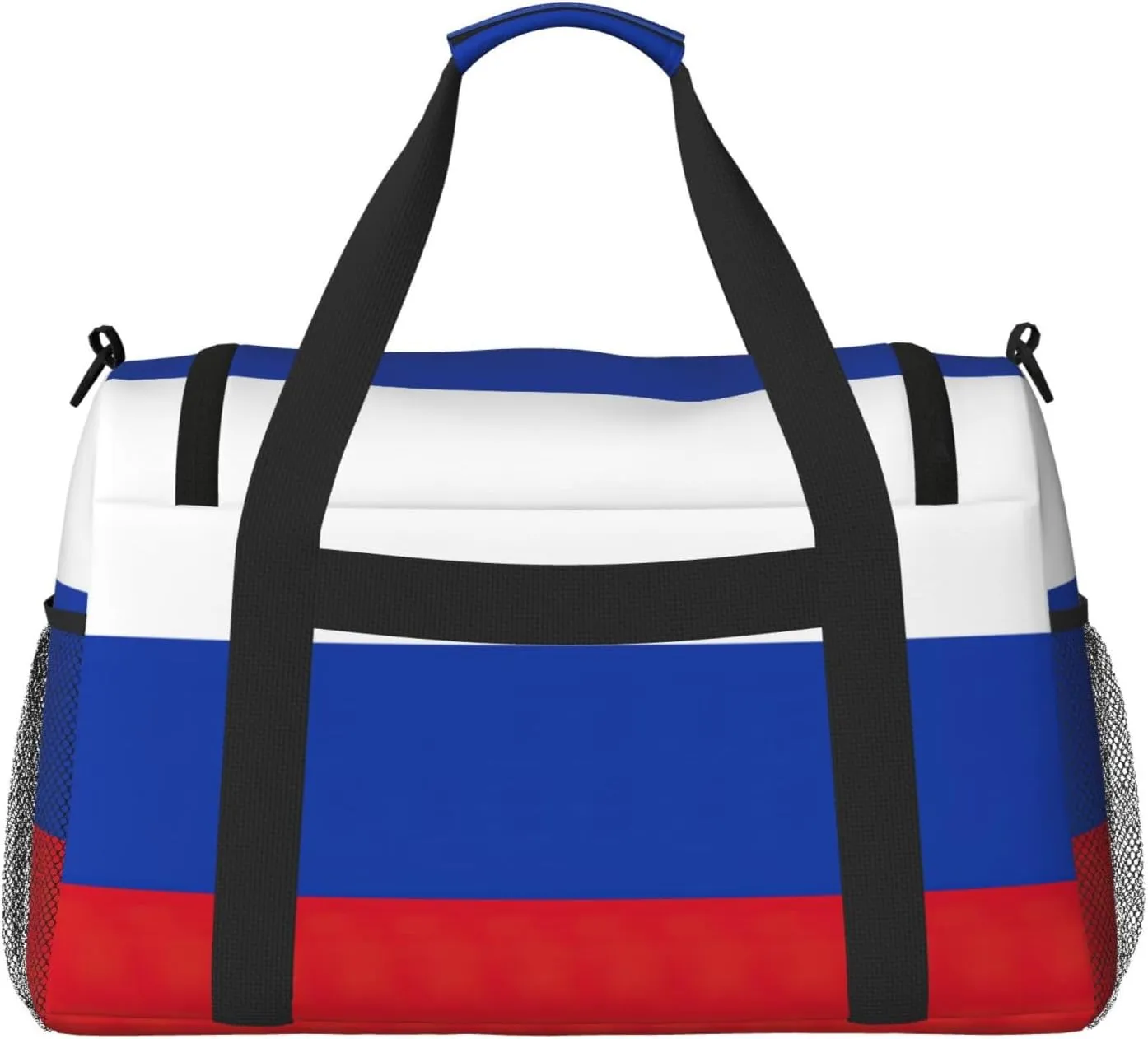 Russian Flag Travel Bag, Weekender Bags For Women Men For Outdoor Adventures, Ideal For Camping And Hiking