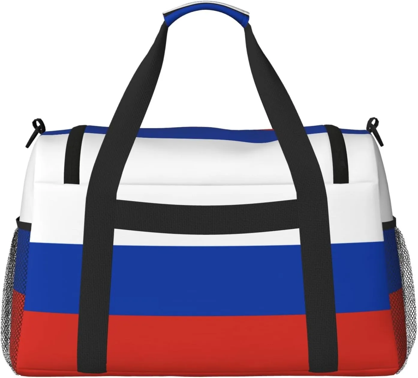 Russian Flag Travel Bag, Weekender Bags For Women Men For Outdoor Adventures, Ideal For Camping And Hiking