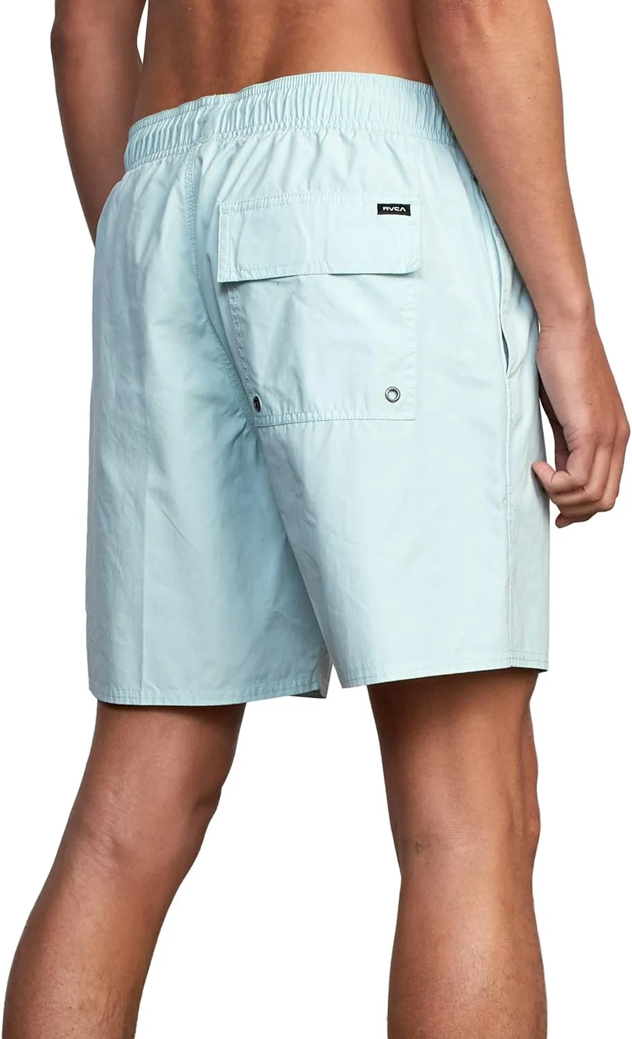 RVCA Men's Elastic Waist Boardshort, Featuring a Faux Fly & Pockets on the Side Seams.