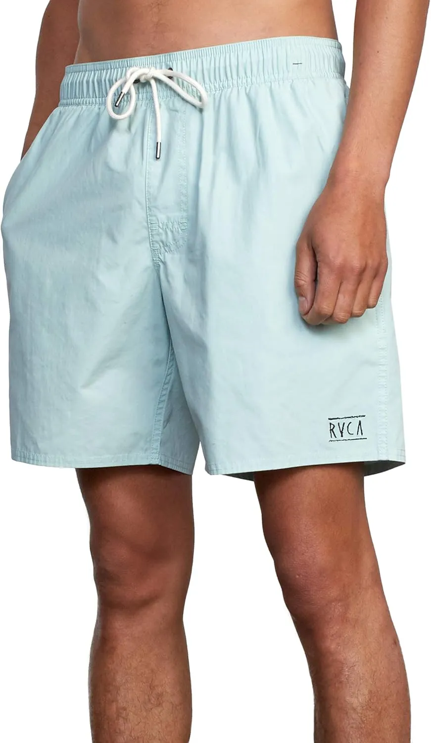 RVCA Men's Elastic Waist Boardshort, Featuring a Faux Fly & Pockets on the Side Seams.