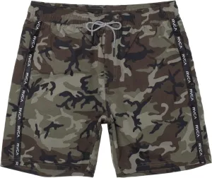 RVCA Mens Elastic Waist Swim Trunk