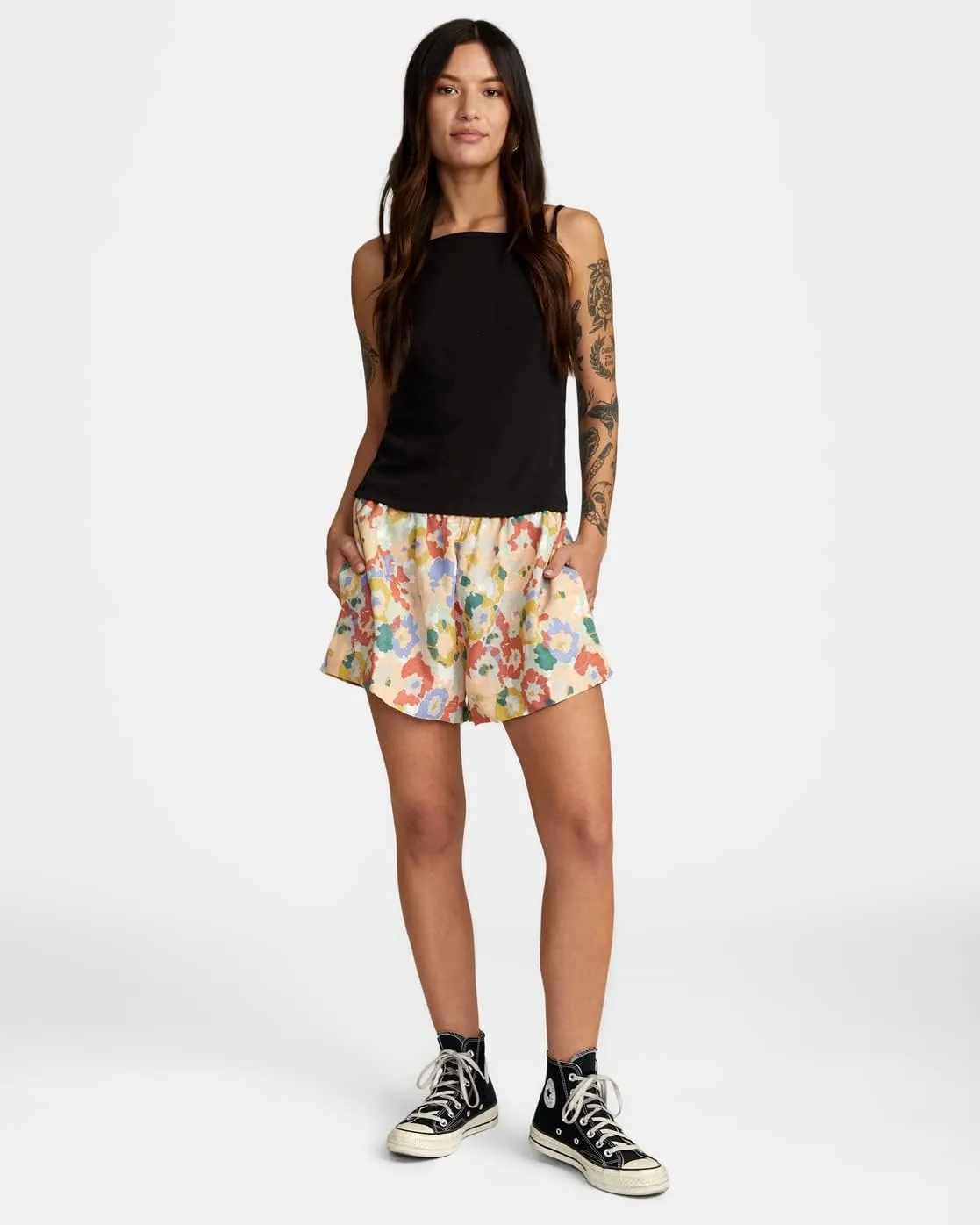 RVCA Women's Elastic Waist Shorts