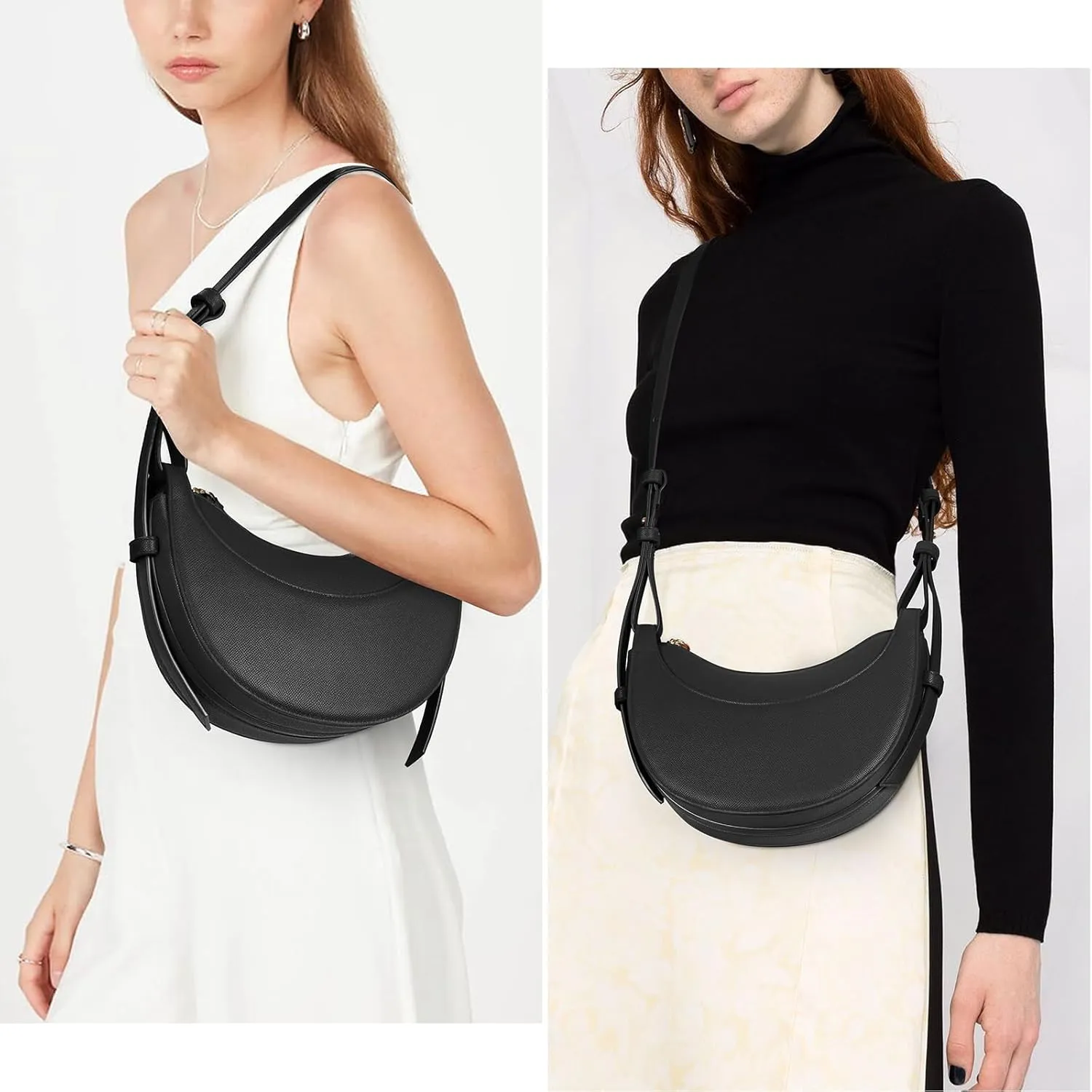 Saddle Bag for Women Shoulder Bag Crescent Purse Trendy Crossbody Bag Hobo Handbag