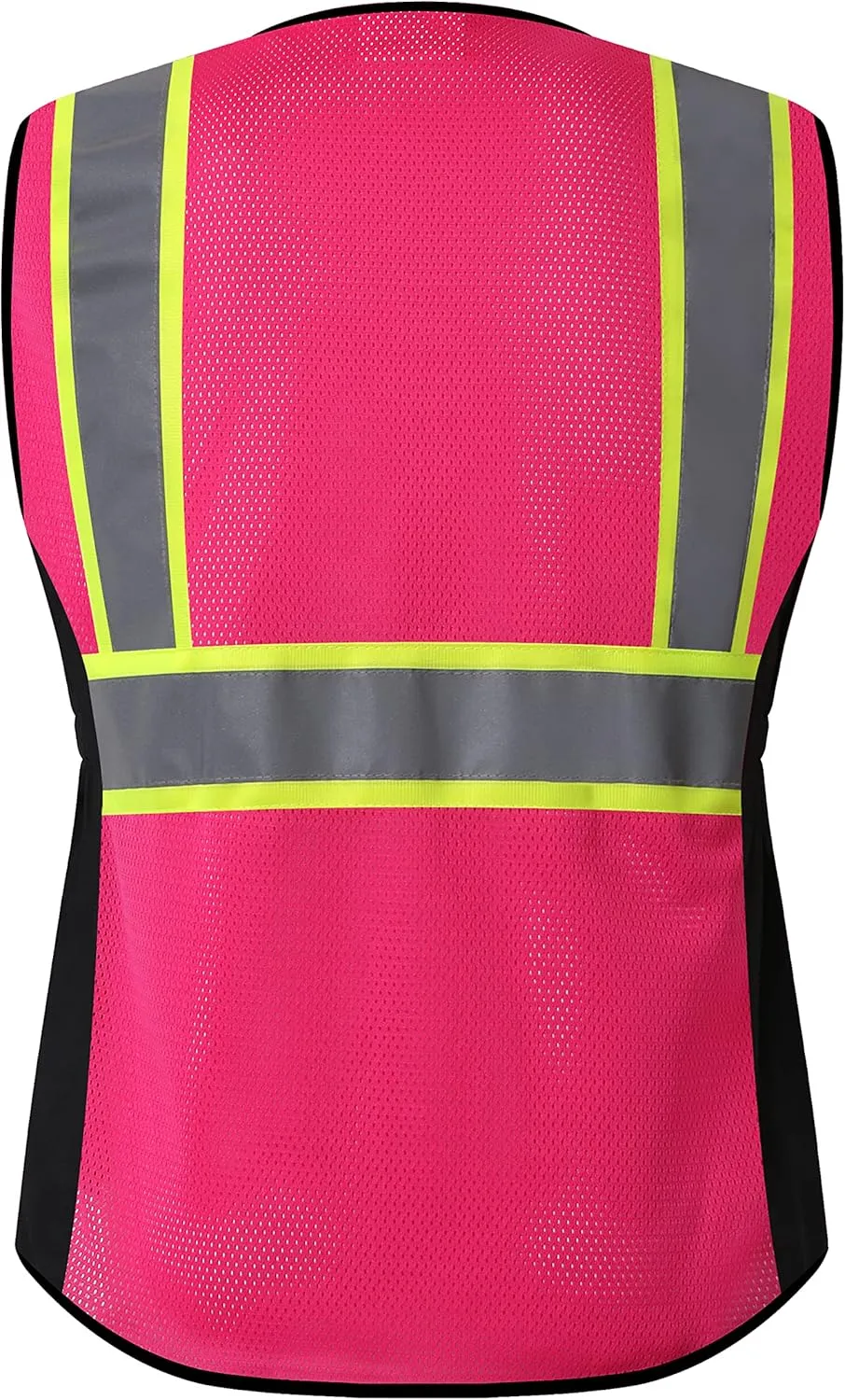Safety Vest for women, Hi vis Reflective Lady Work vest With 9 Multi Pocket And Zipper