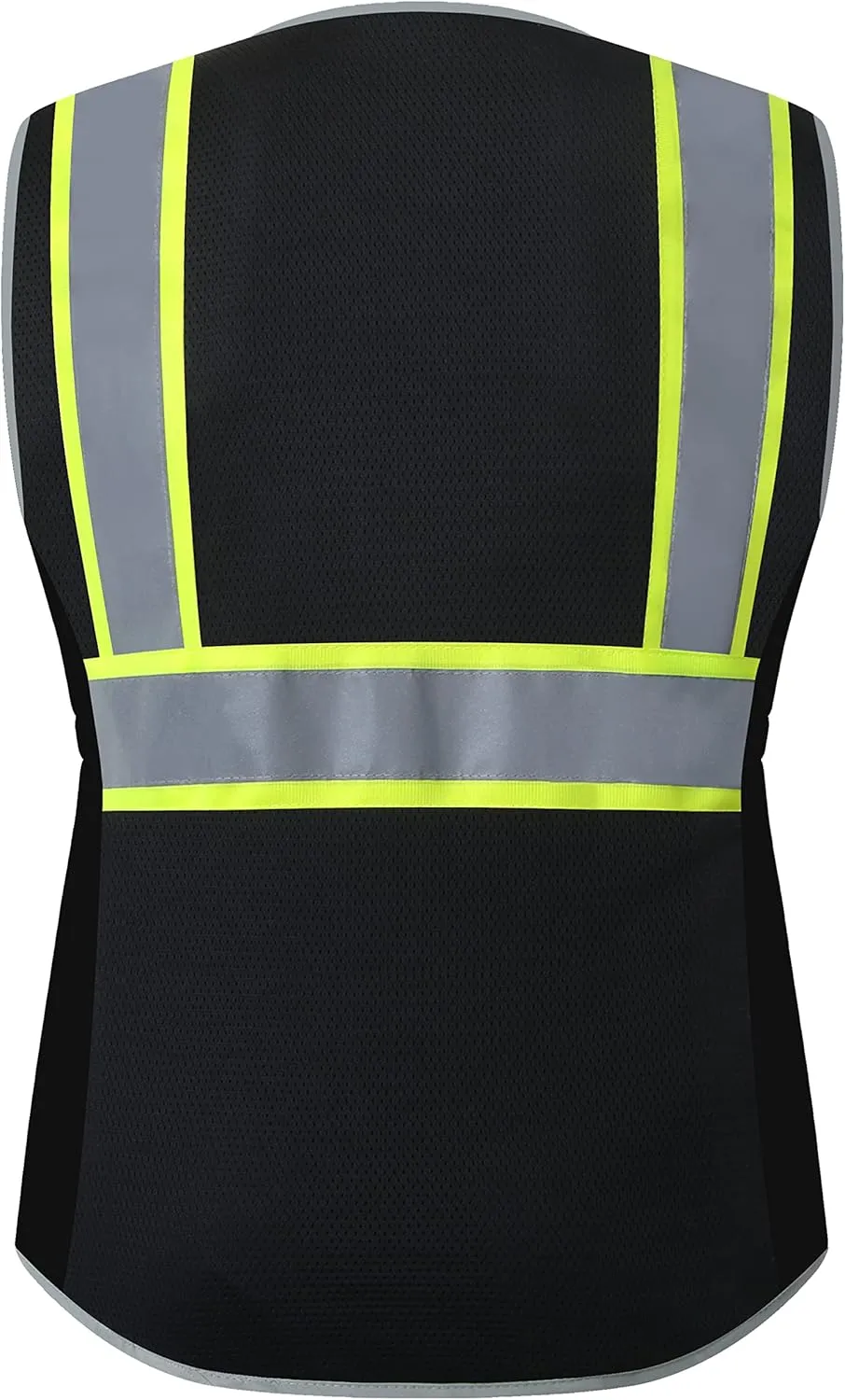 Safety Vest for women, Hi vis Reflective Lady Work vest With 9 Multi Pocket And Zipper