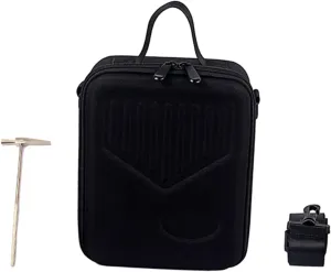 SAFIGLE Kalimba Thumb Piano Storage Bag Shoulder Bag Metal Zipper Padded Case for Carrying Compact Portable