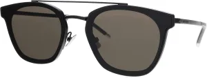 SAINT LAURENT Unisex Sunglasses Black Matte Frame, Grey Lenses, 61MM