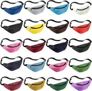 Saintrygo 20 Pcs Neon Fanny Pack Bulk, 90s 80s Fanny Pack Adjustable Waist Bags, Vintage Bag, Oxford Cloth for Workout Traveling Running Bachelor Party Favors Women Men(Bright Color)