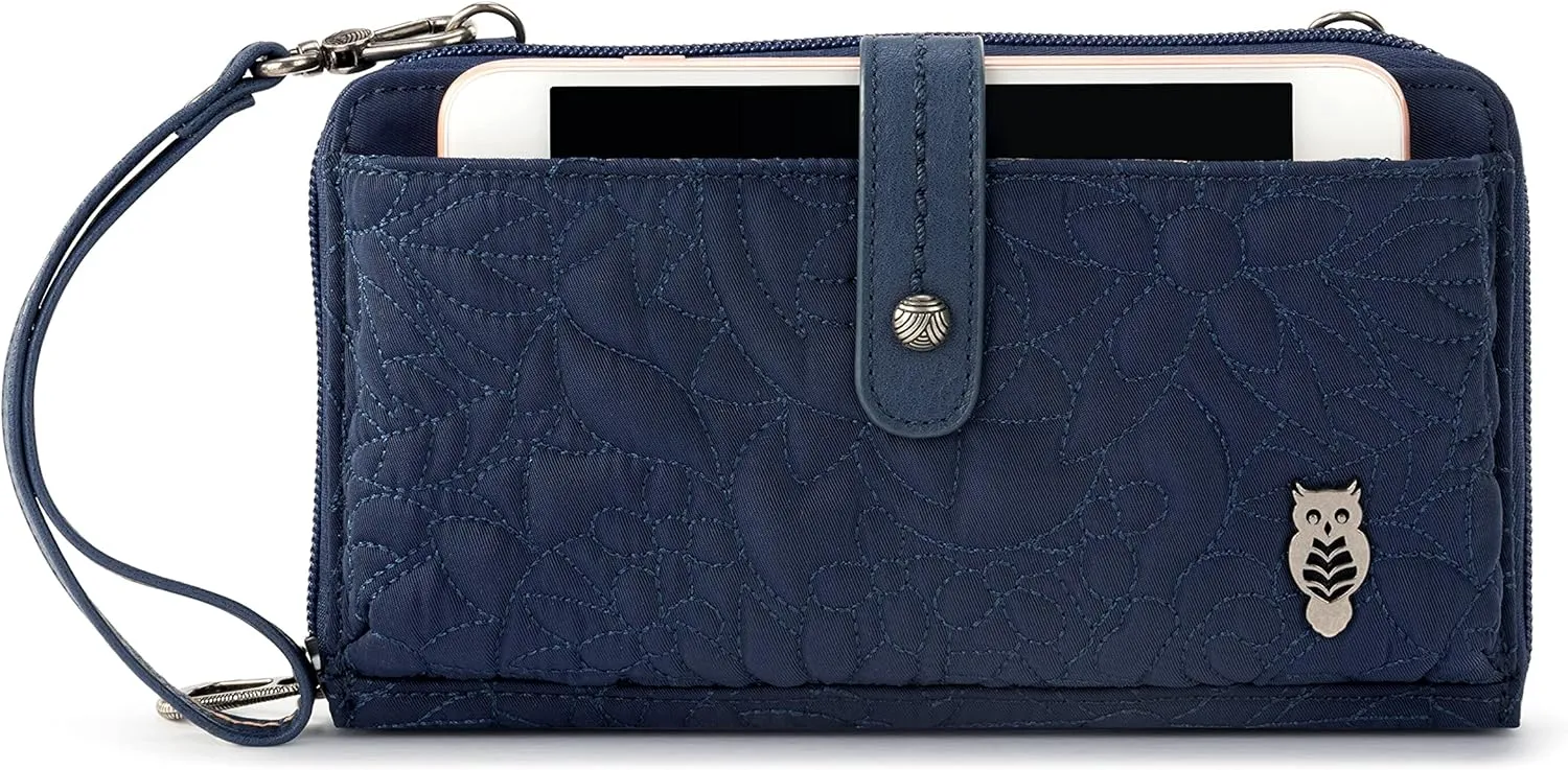 Sakroots Artist Circle Smartphone Crossbody in Eco Twill, Detachable Wristlet Strap