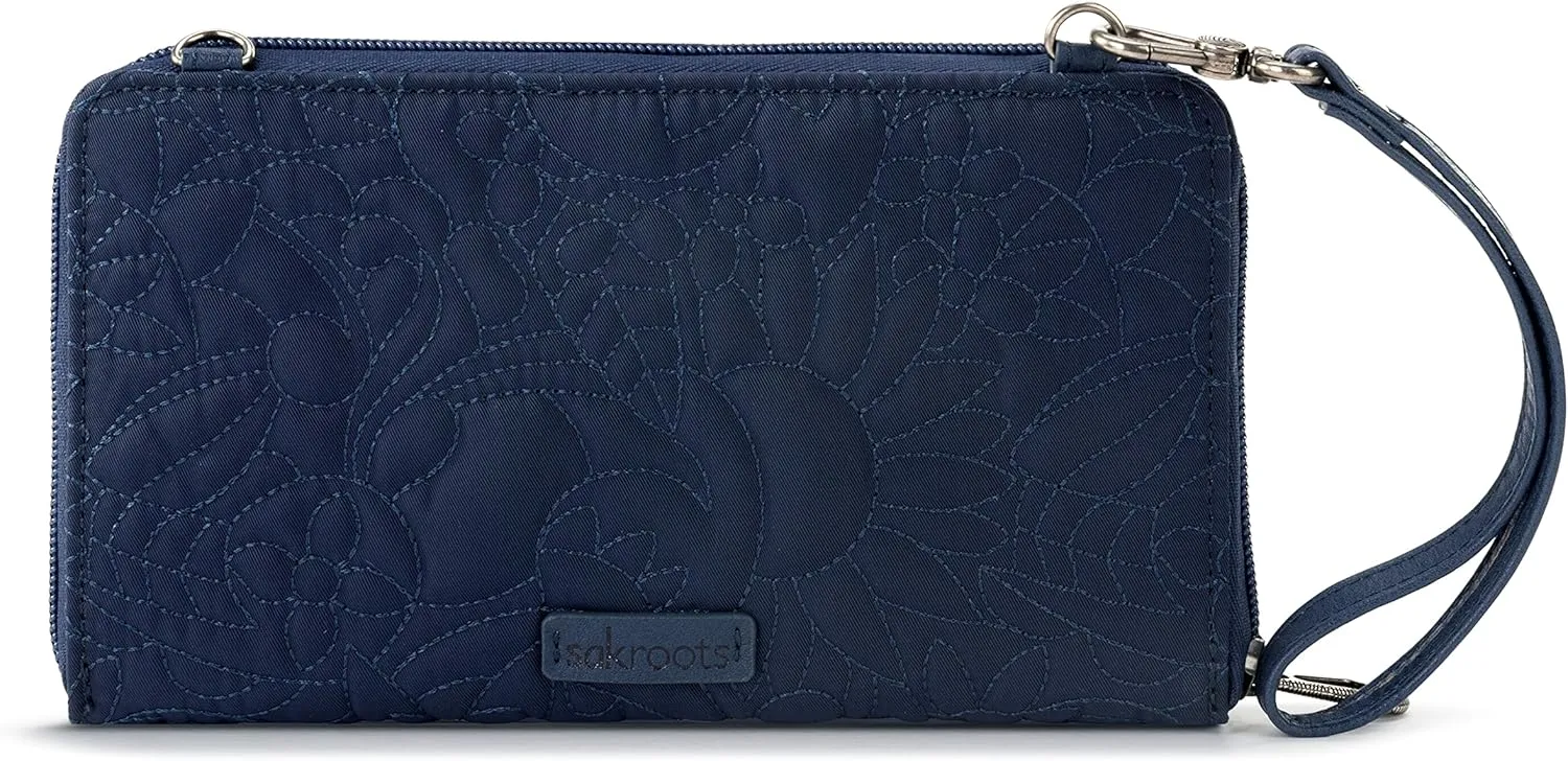 Sakroots Artist Circle Smartphone Crossbody in Eco Twill, Detachable Wristlet Strap