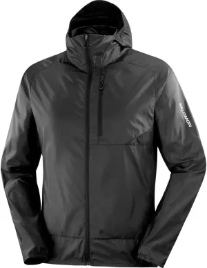 Salomon Men’s Bonatti Cross Wind, Reflective Windproof Hooded Zip-Up Jacket