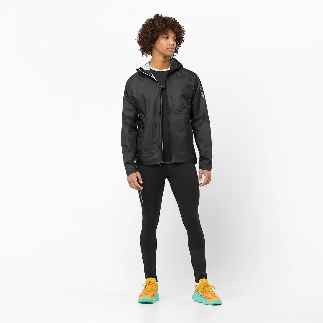 Salomon Men’s Bonatti Cross Wind, Reflective Windproof Hooded Zip-Up Jacket
