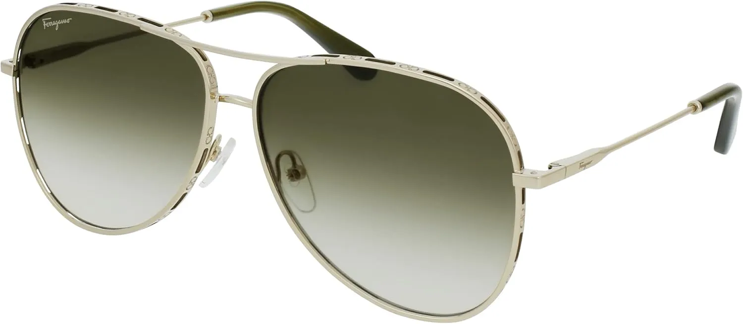 Salvatore Ferragamo SF268SL Gold/Green One Size