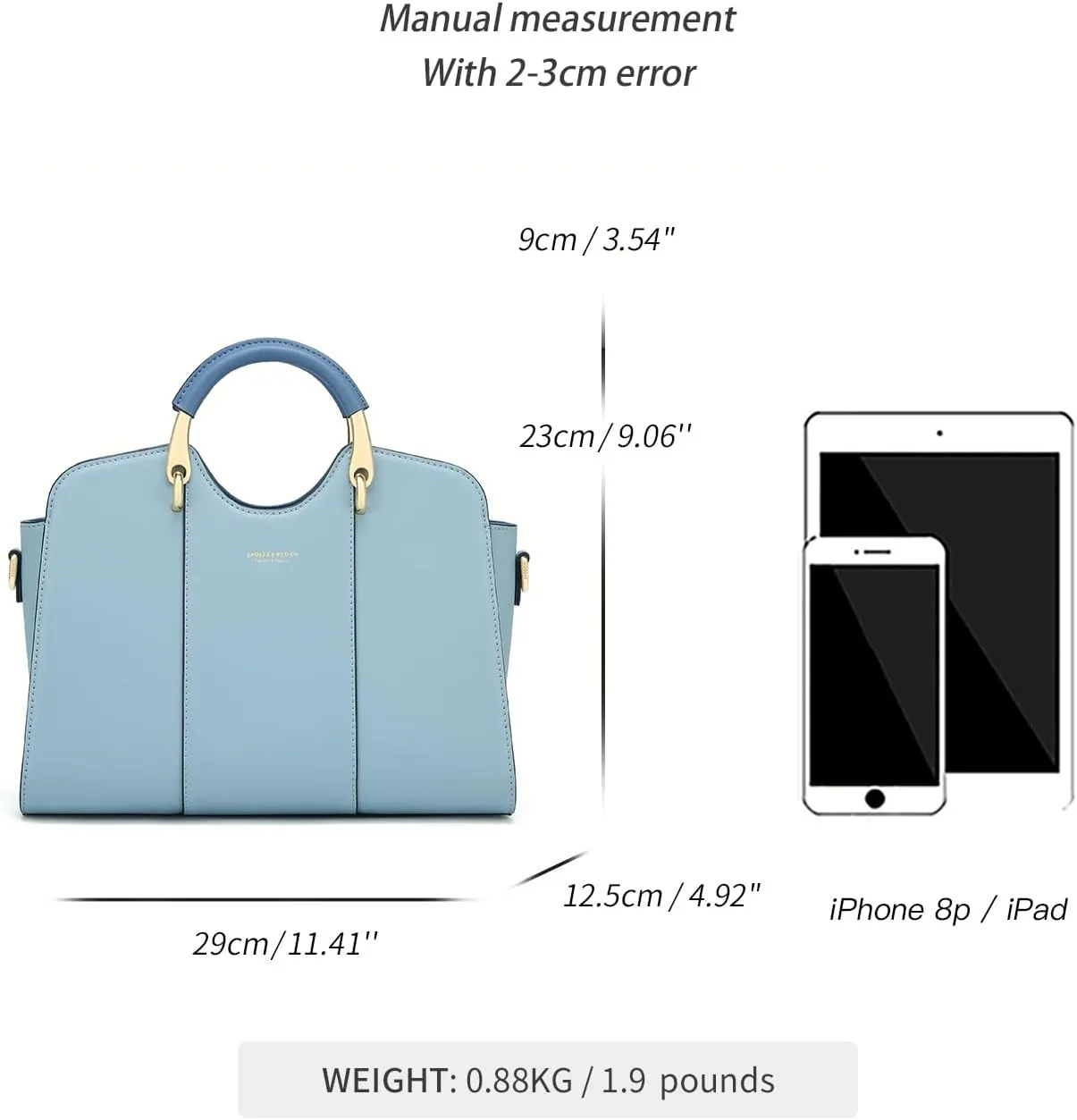 Satchel Bag for Women Fanshion Leather Ladies Top Handle Tote Shoulder Bag Purses and Handbags
