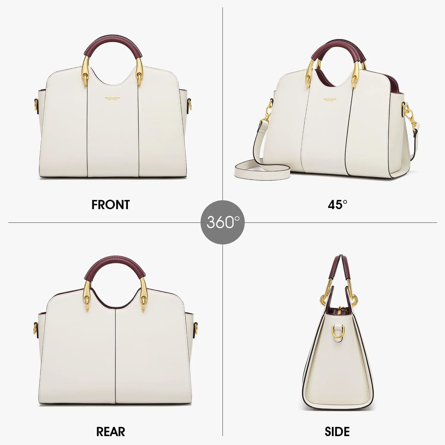 Satchel Bag for Women Fanshion Leather Ladies Top Handle Tote Shoulder Bag Purses and Handbags