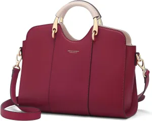 Satchel Bag for Women Fanshion Leather Ladies Top Handle Tote Shoulder Bag Purses and Handbags