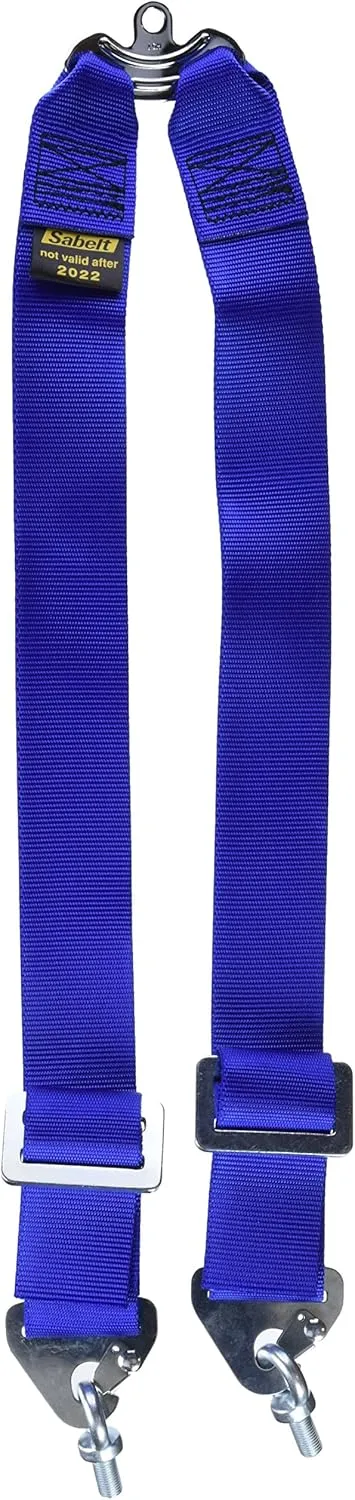 sb411850e Type T Crotch Strap with Adjustable Length and Fixing with 7/16 Eye Bolt Included, Blue