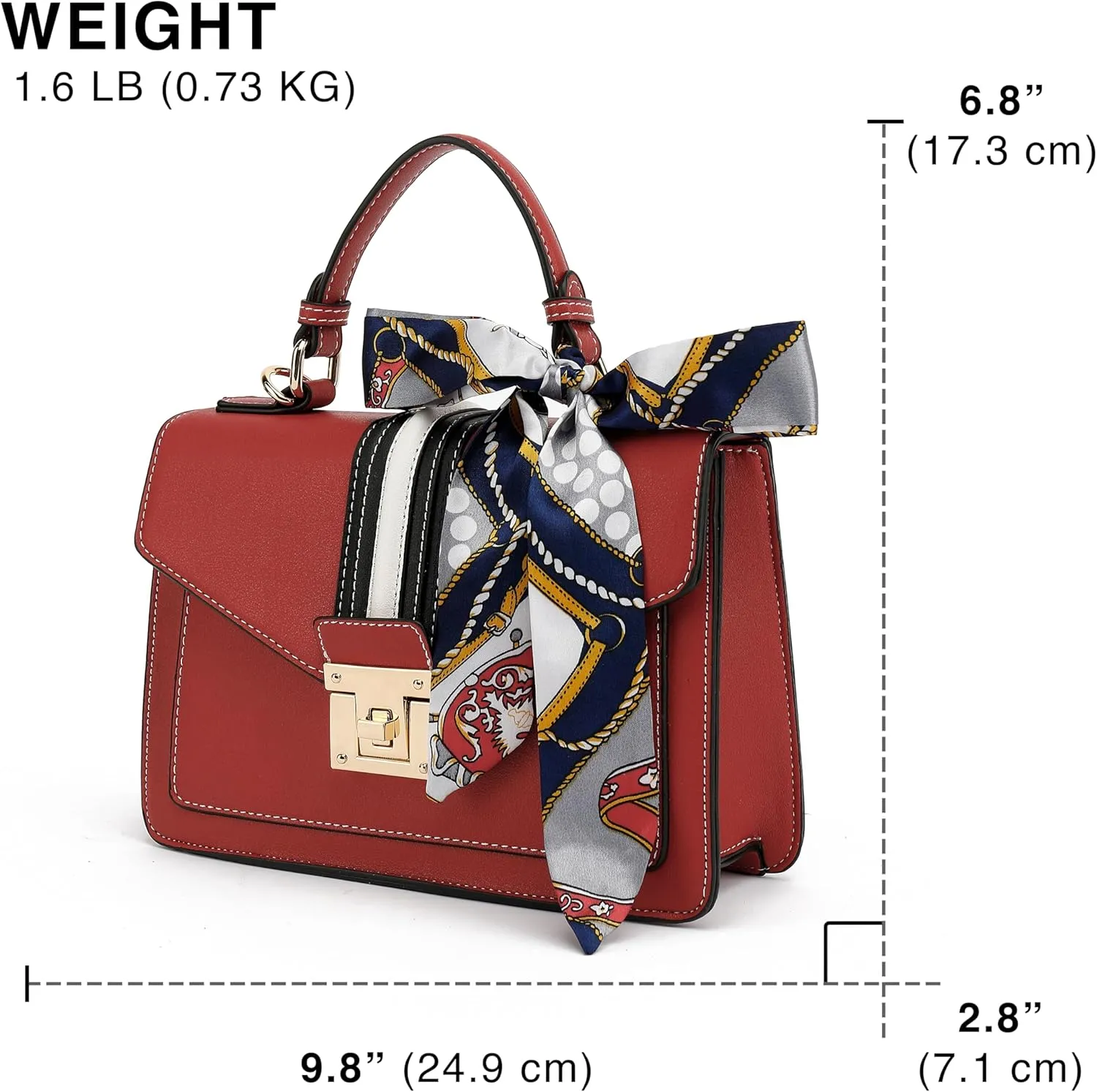 Scarleton Brown B Satchel Handbag