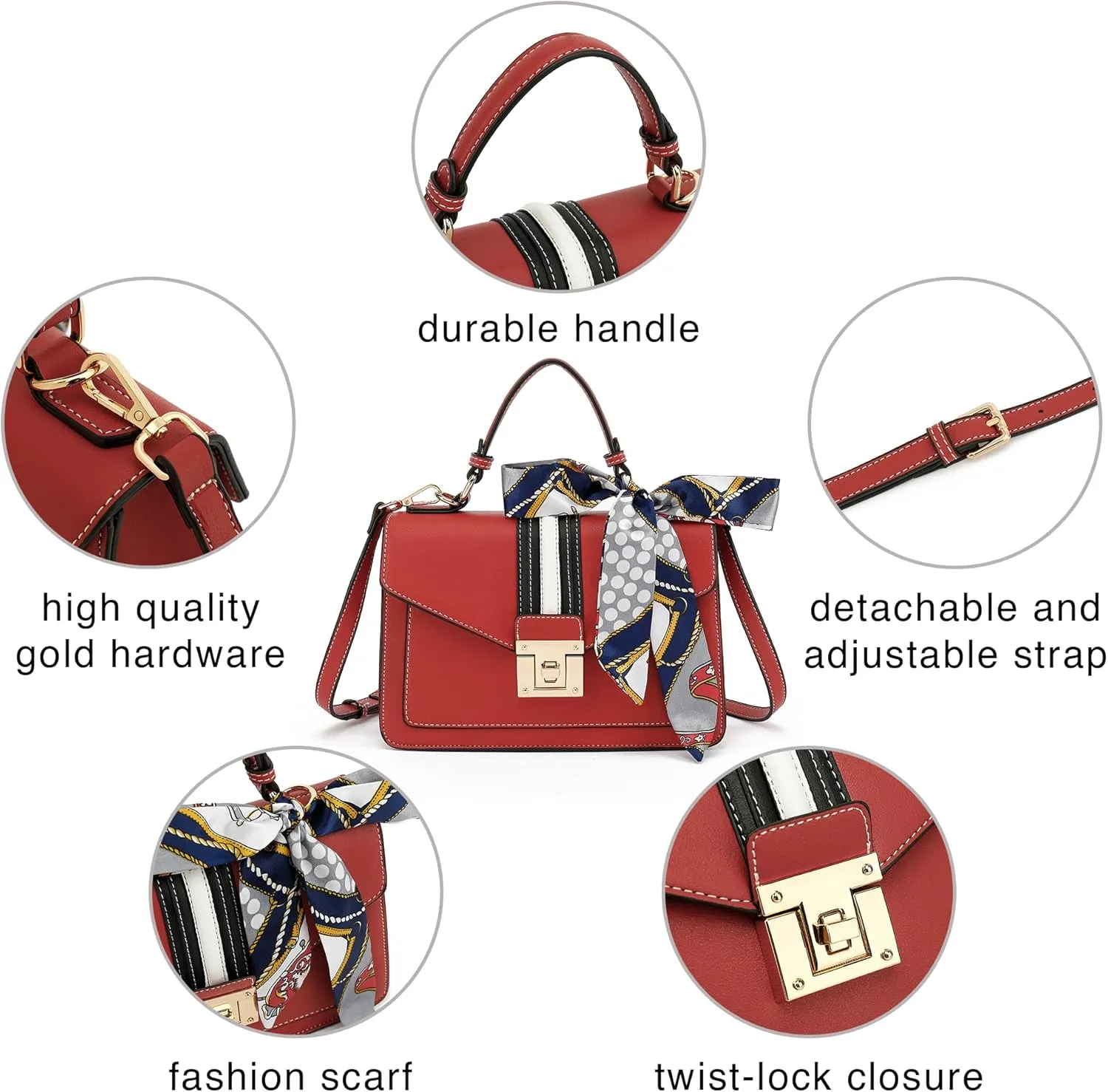 Scarleton Brown B Satchel Handbag