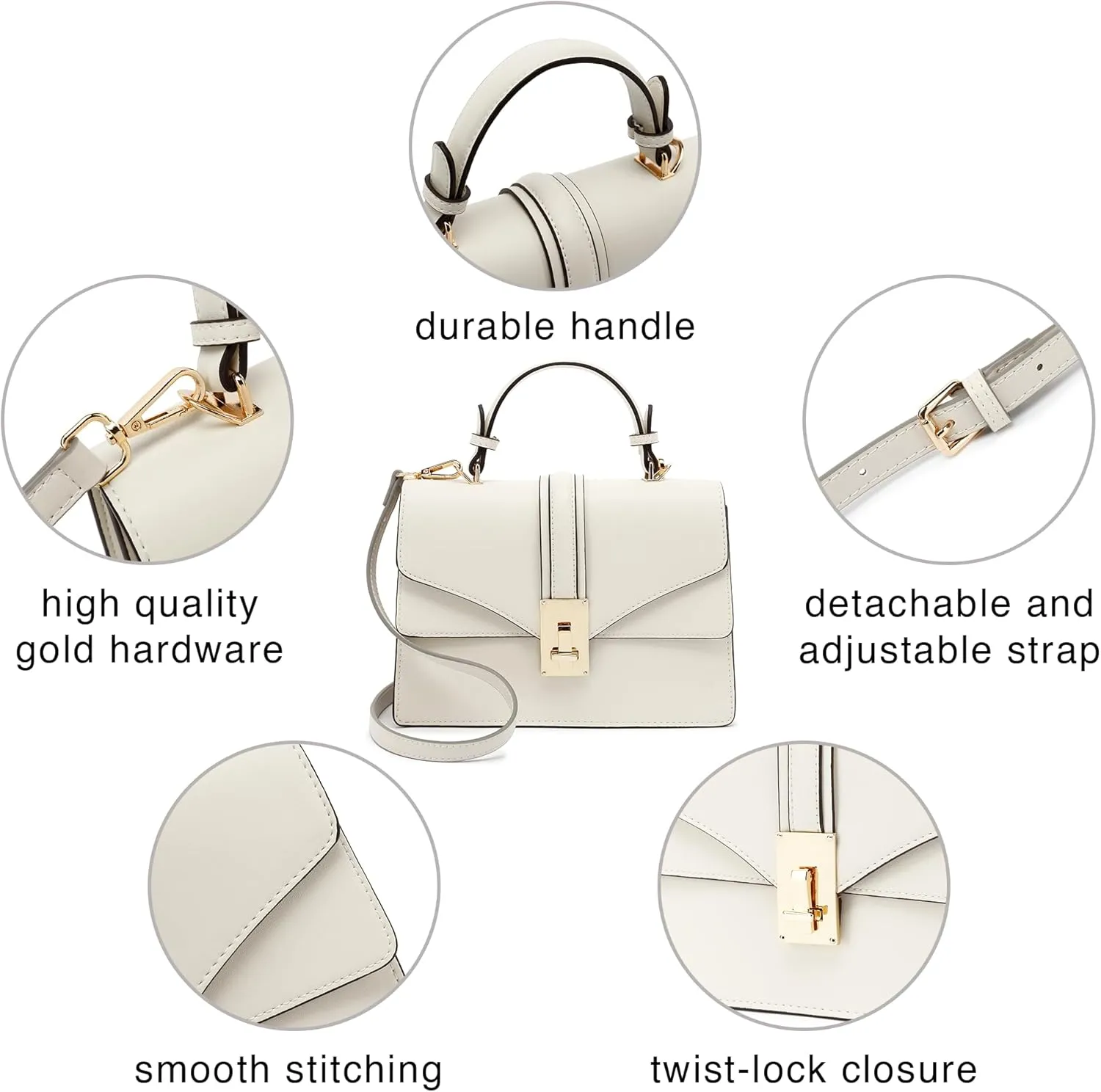Scarleton Mini Top Handle Satchel, Crossbody Shoulder Bag, H2077