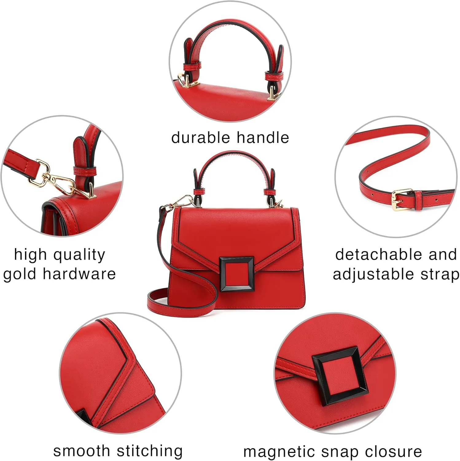 Scarleton Mini Top Handle Satchel, Crossbody Shoulder Bag, H2077