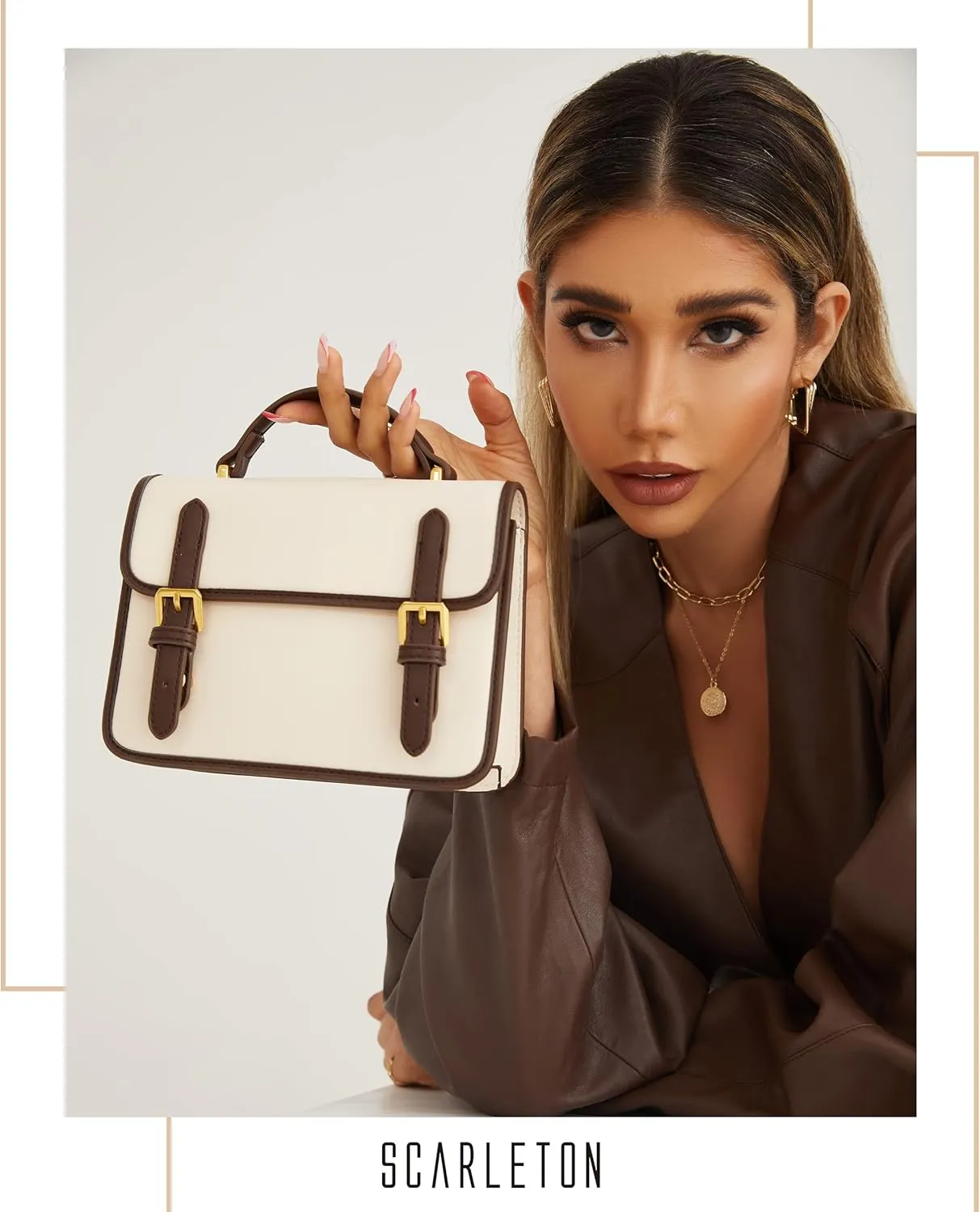 Scarleton Mini Top Handle Satchel, Crossbody Shoulder Bag, H2077