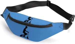 Scooter Move-Stunt Scooter Belt Bag Fanny Pack Crossbody Bags Waist Pack for Running Workout