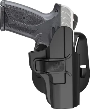 Security 9 Holster, OWB Paddle Holster for Ruger Security 9mm Standard/Pro, Ruger Security 9mm Compact/Pro(Not for Laser Models), Adjustable Cant Gun Holster & Fast Release - Right Handed