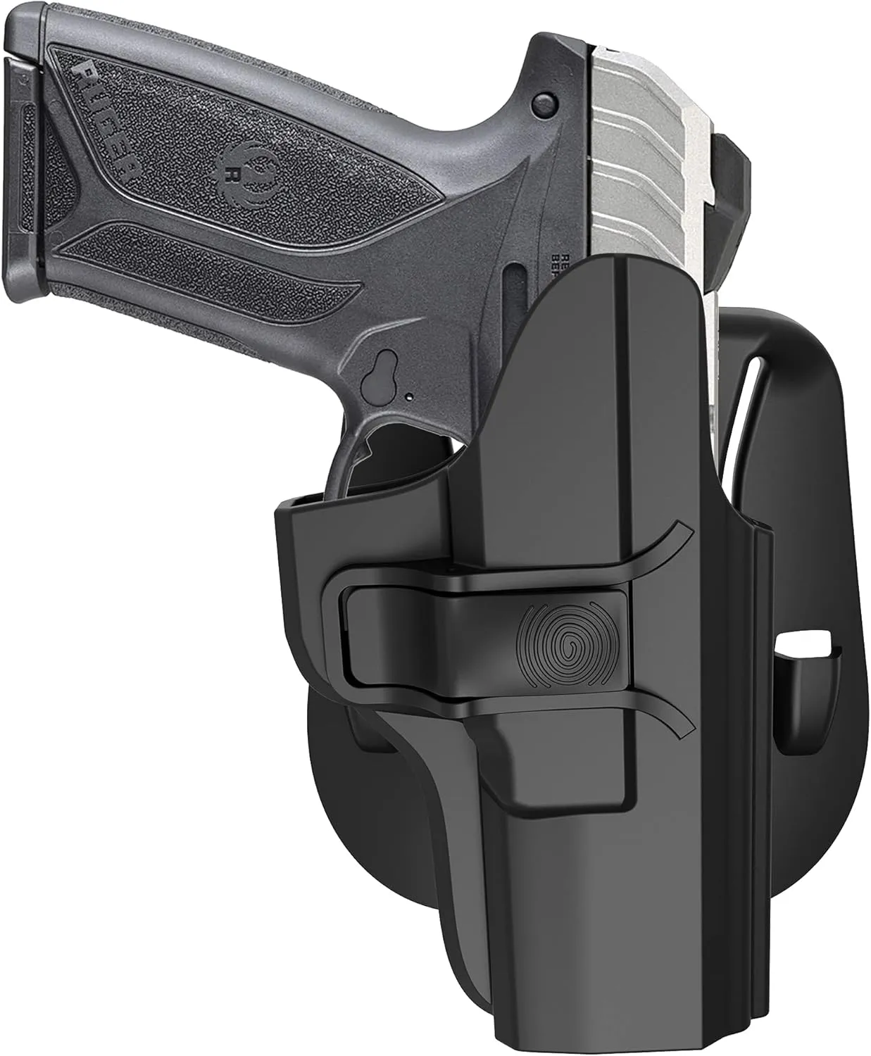 Security 9 Holster, OWB Paddle Holster for Ruger Security 9mm Standard/Pro, Ruger Security 9mm Compact/Pro(Not for Laser Models), Adjustable Cant Gun Holster & Fast Release - Right Handed