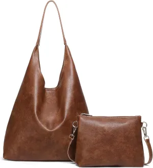 SENDEFN Leather Tote Bag for Women Work Shoulder Bag Large Top Handle Handbags and Ladies Travel Purse with Zipper Pocket