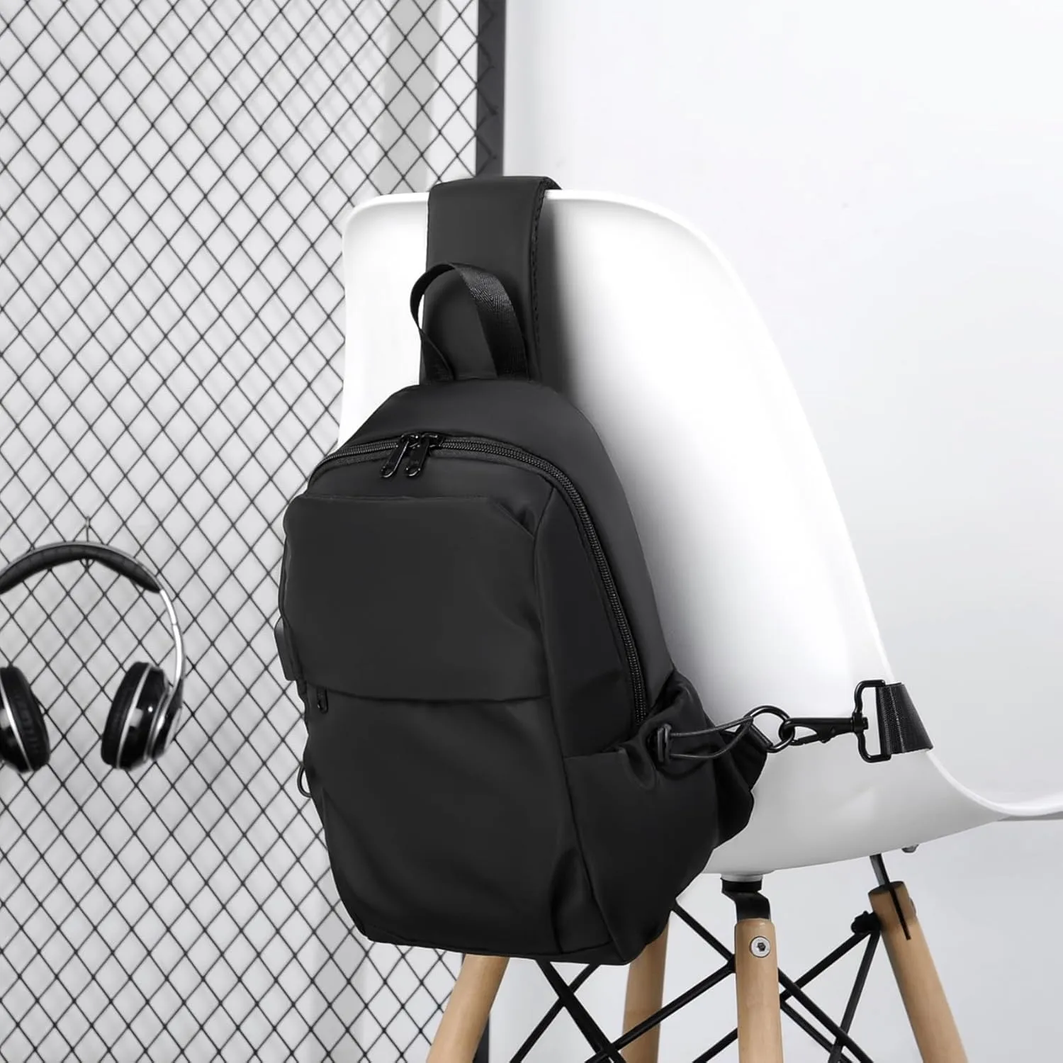 Seoky Rop Men Women Sling Bag Backpack Lightweight Water Resistant Shoulder Crossbody Bags for Travel
